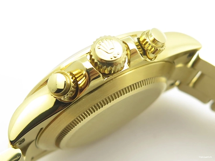 Plated YG 904L 1:1 116508 And SS Case Bracelet Green Clone Edition Dial Best Super A4130 ARF Daytona 0414